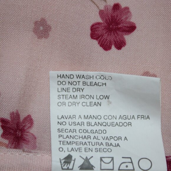 Erika II Sz 3X Dress Pink Magenta Floral Pocket Unlined 100% Cotton Dress - Picture 12 of 15